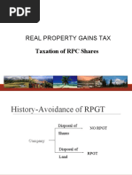 Real Property Gains Tax: Taxation of RPC Shares