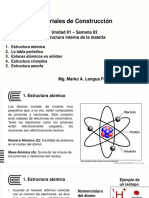 Estructura Interna de la Materia: Átomos, Enlaces y Cristales