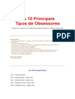 Os Dez Principais Tipos de Obsessores (Franciso de Carvalho)