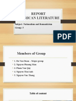 American Literature Report - Romaticsism Period - Group 5