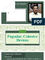 Aralin 5 - Pagsulat Cohesive Devices