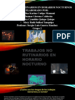 Trabajos No Rutinarios en Horarios Nocturnos