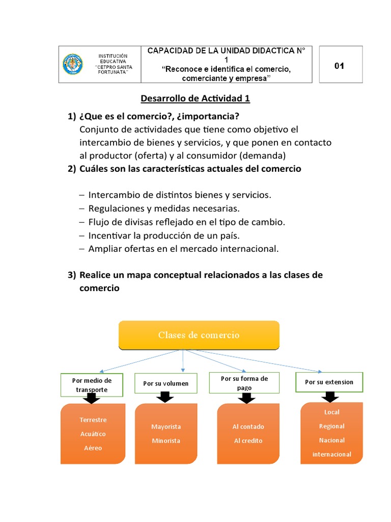 Desarrollo de Actividad 1 | PDF | Comercio | Al por menor