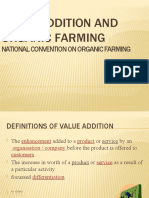 Value Addition and Organic Farming