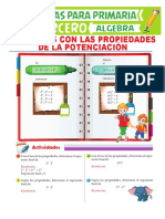 Ejercicios Con Las Propiedades de La Potenciación Para Tercero de Primaria