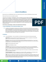 Scope of MCB Mobile - Terms & Electronic Banking - Terms 1.1