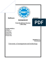 Software Project Management: University of Management and Technolo Gy