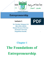 Foundations of entrepreneurship lecture