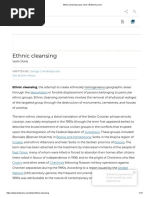 Ethnic Cleansing - War Crime