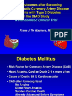 Cardiac Outcomes After Screening For Asymptomatic Coronary Artery Disease in Patients With Type 2 Diabetes in The DIAD Study
