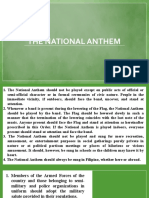 National Anthem guidelines
