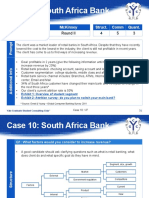Case 10: South Africa Bank: Revenue Mckinsey Struct. Comm Quant