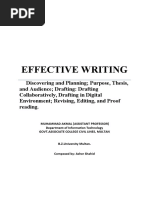 Effective Writing: Discovering and Planning Purpose, Thesis