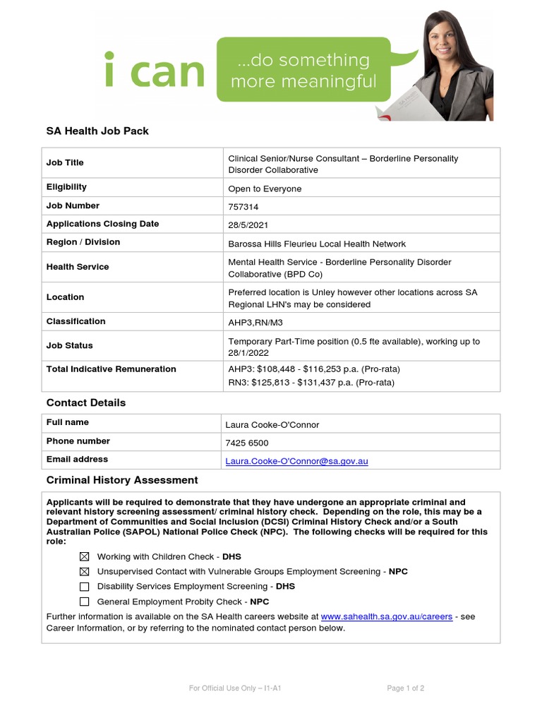 BPD Collaborative Nurse Consultant Role | PDF | Occupational Therapy ...