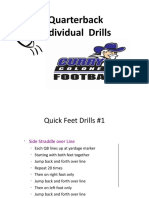 Quarterback Individual Drills