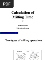 Machining Time Calculation Methods | PDF | Machining | Manufactured Goods