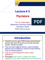 Lecture # 3: Thyristors
