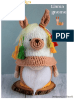 Llama Gnome: Designed by Nazeli