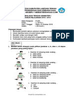 Soal Pts Pjok Kls 1 Sm 1 2018 - Websiteedukasi.com