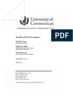 The Effect of Escos On Energy Use: Wenshwo Fang Stephen M. Miller