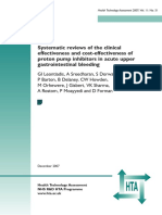 Systematic Reviews of The Clinical Effectiveness and Cost-Effectiveness of Proton Pump Inhibitors in Acute Upper Gastrointestinal Bleeding