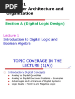 Topic 1 Introduction To Digital Logic and Boolean Algebra