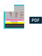 Written in Word ... : Please Insert Your Number in Yellow Cell