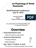 Reproductive Physiology of Small Ruminants: Small Ruminant Conference July 31, 2015