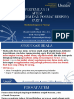 Menulis Aitem Dan Respon Part 1