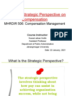 Lecture 2: Strategic Perspective On Compensation