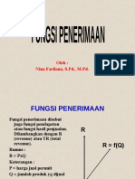 FUNGSI PENERIMAAN DAN BIAYA