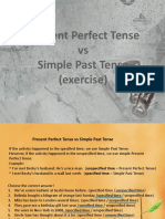 Present Perfect Tense Vs Simple Past Tense (Exercise)