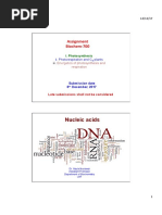 Nucleic Acids: Assignment Biochem-700