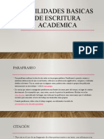 Habilidades Basicas de Escritura Academica