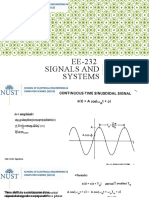 EE-232 Signals and Systems: Instructor: Dr. Mohaira Ahmad