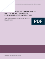 Decentralized Cooperation by Local Authorities For Water and Sanitation