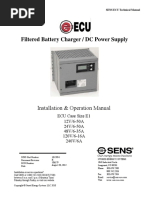 Filtered Battery Charger / DC Power Supply: Installation & Operation Manual