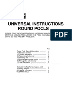 Universal Instructions Round Pools