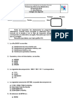 1° Prueba Matematica Tercer Trimeste