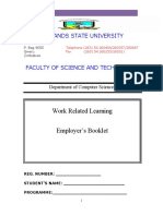 Midlands State University Work Related Learning Employer's Booklet