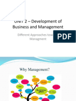 Chapter 2 Development of Business and Managment