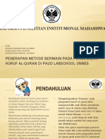 Download PENERAPAN METODE BERMAIN PADA PENGENALAN HURUF AL-QURAN DI by Nanang Sholikhin SN51161533 doc pdf