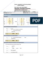 Prestressed Concrete Design: Laboratory Exercise 06