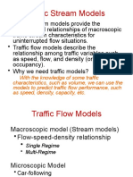 Traffic Stream Models