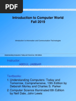 Introduction To Computer World Fall 2019