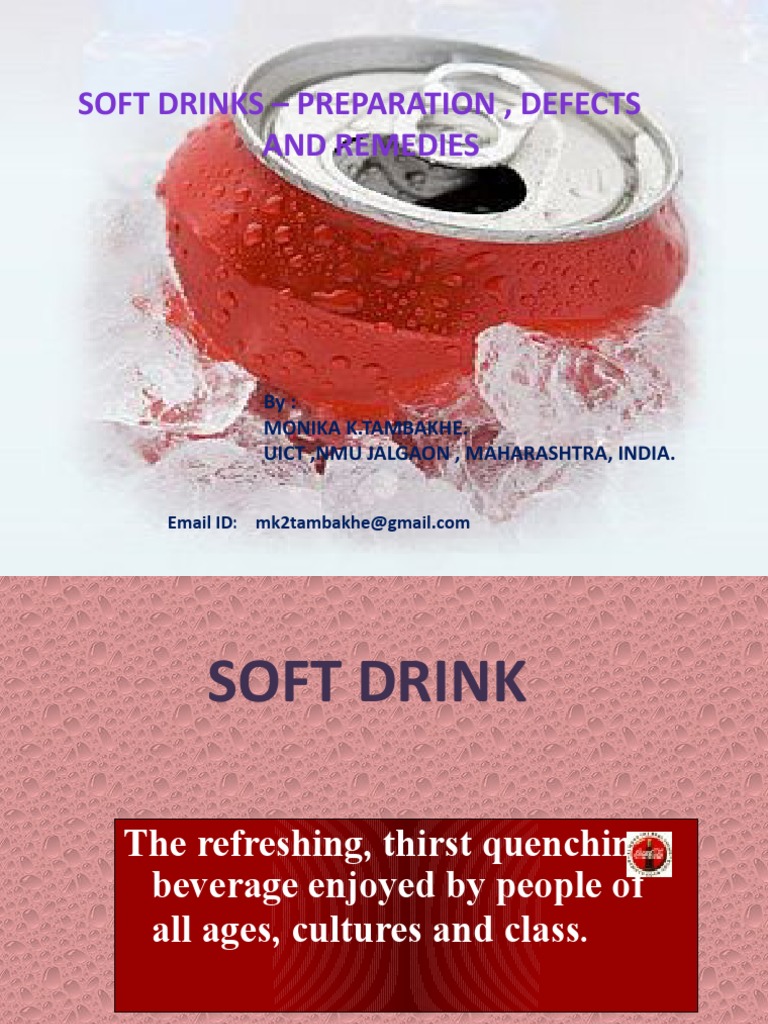 SoftDrink PDF Soft Drink Drink