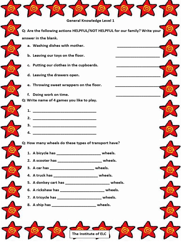 Kids' Learning Activity Sheet | PDF | Language Arts & Discipline ...