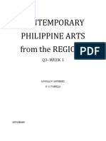 Contemporary Philippine Arts From The REGIONS: Q3-Week 1