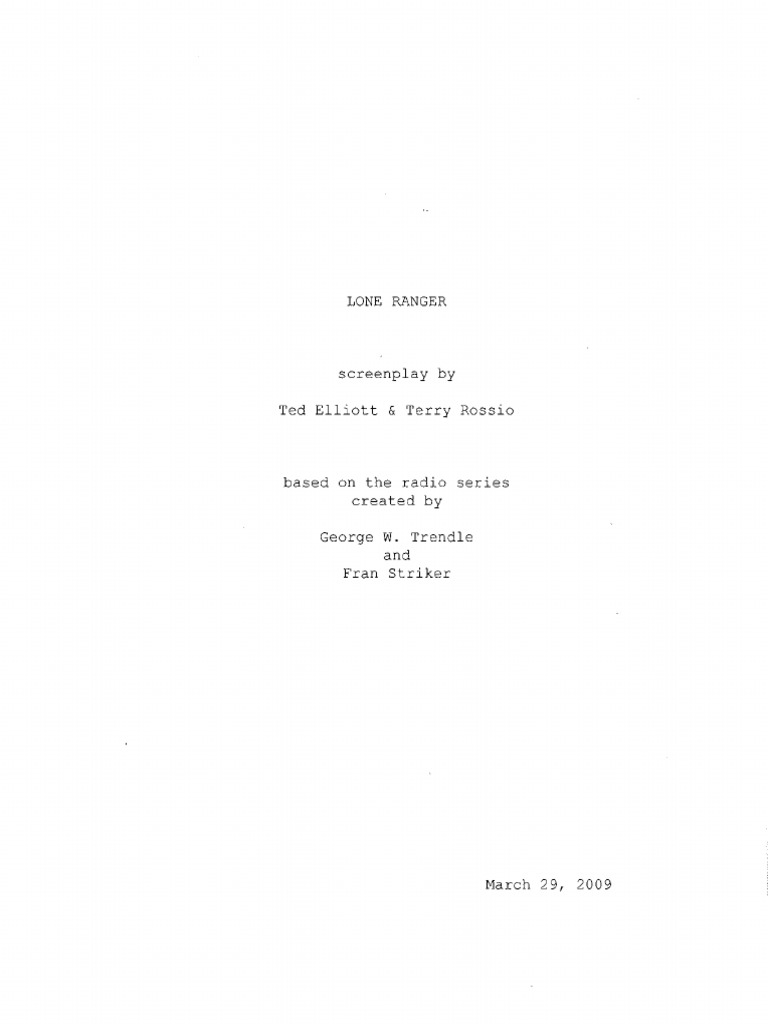 The Lone Ranger 2013 | PDF | Handcuffs | Train