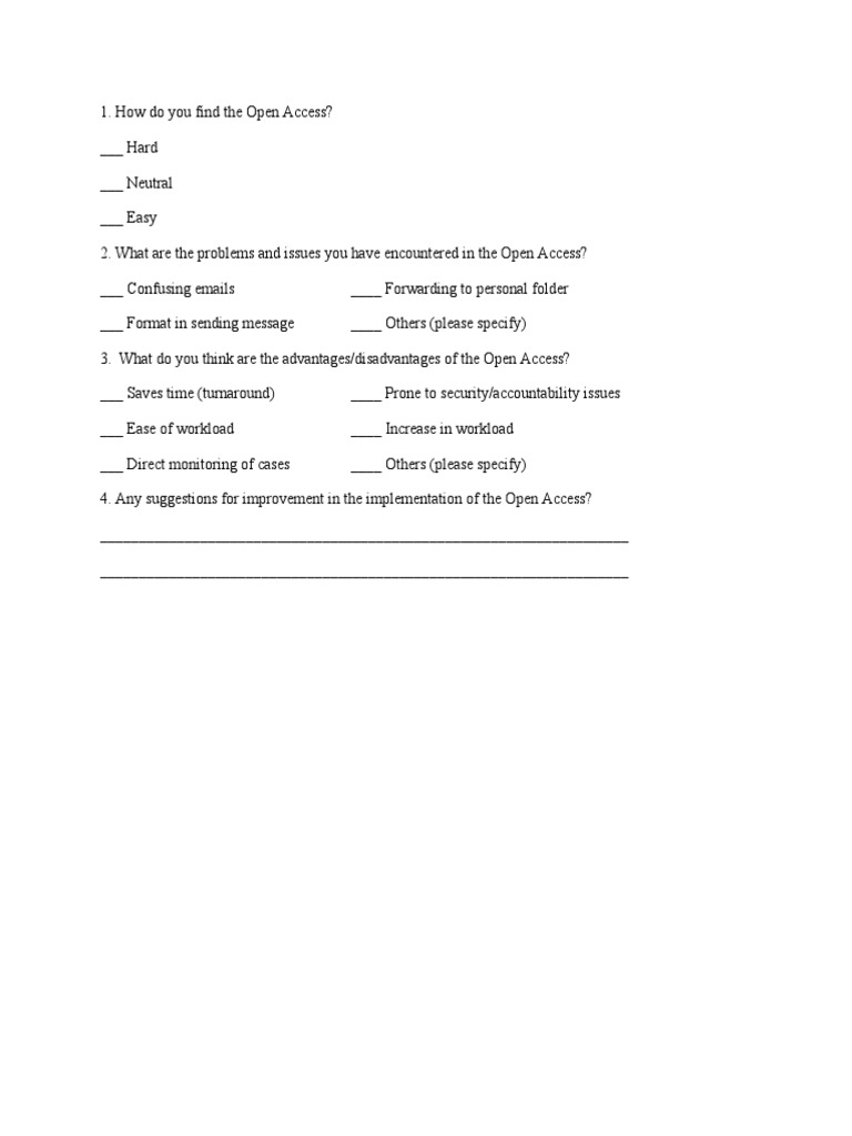 Open Access Survey | PDF